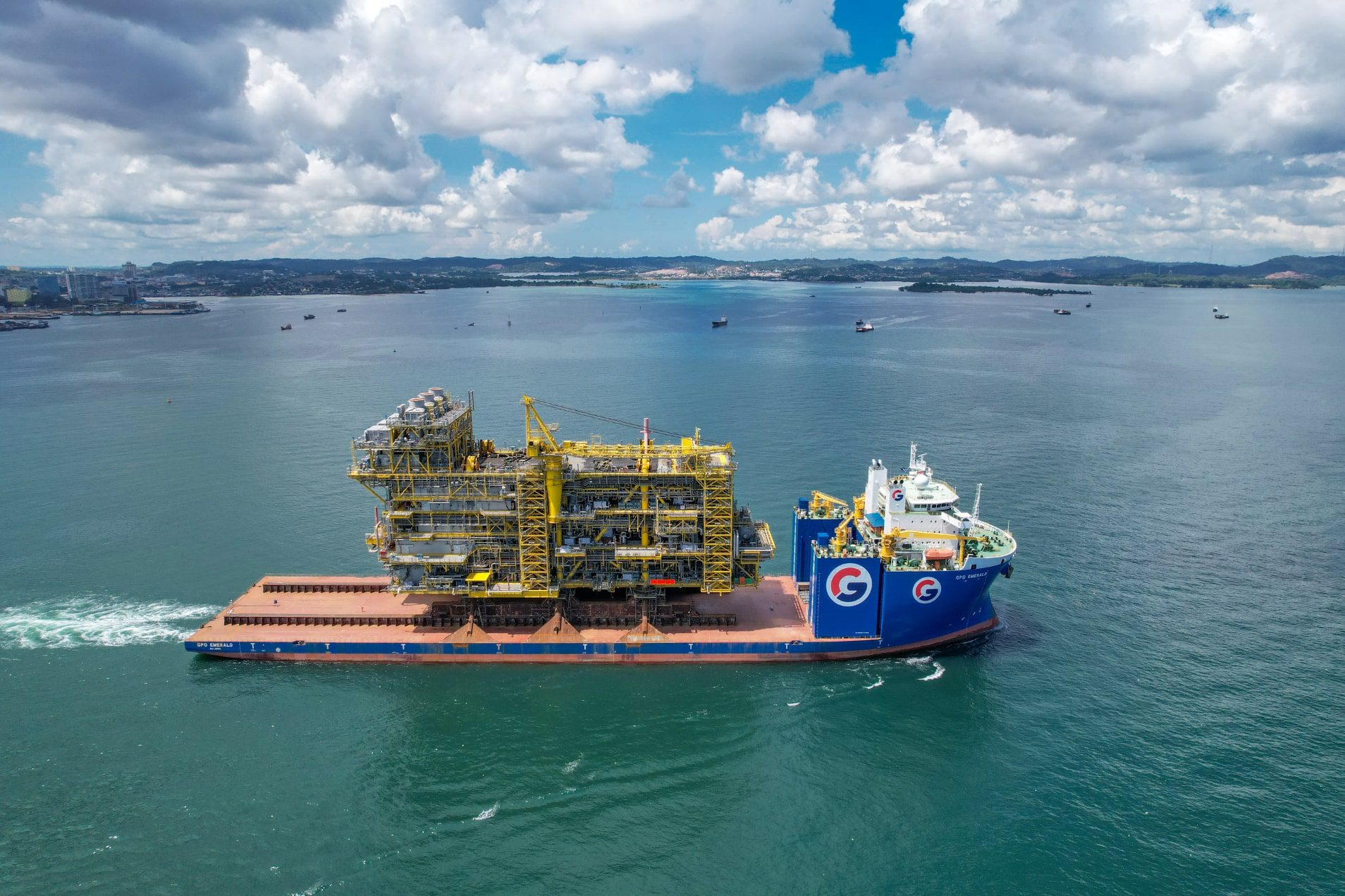 Tyra II-modulen på langtur (Foto: Total Energies)