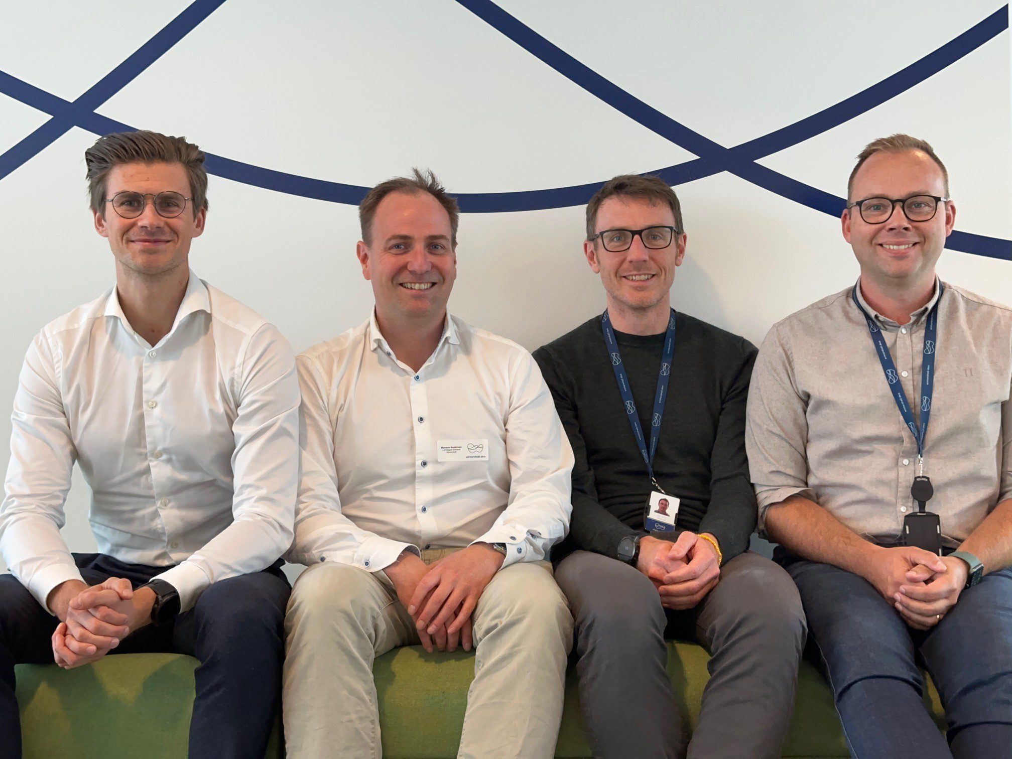 Fra signeringen av avtalen mellom AGR Software og Wintershall Dea. Fra venstre: Endre Åsgård (iQx™ Product Owner), Øystein Andersen (VP AGR Software), representanter fra Wintershall Dea.
Foto: AGR Software