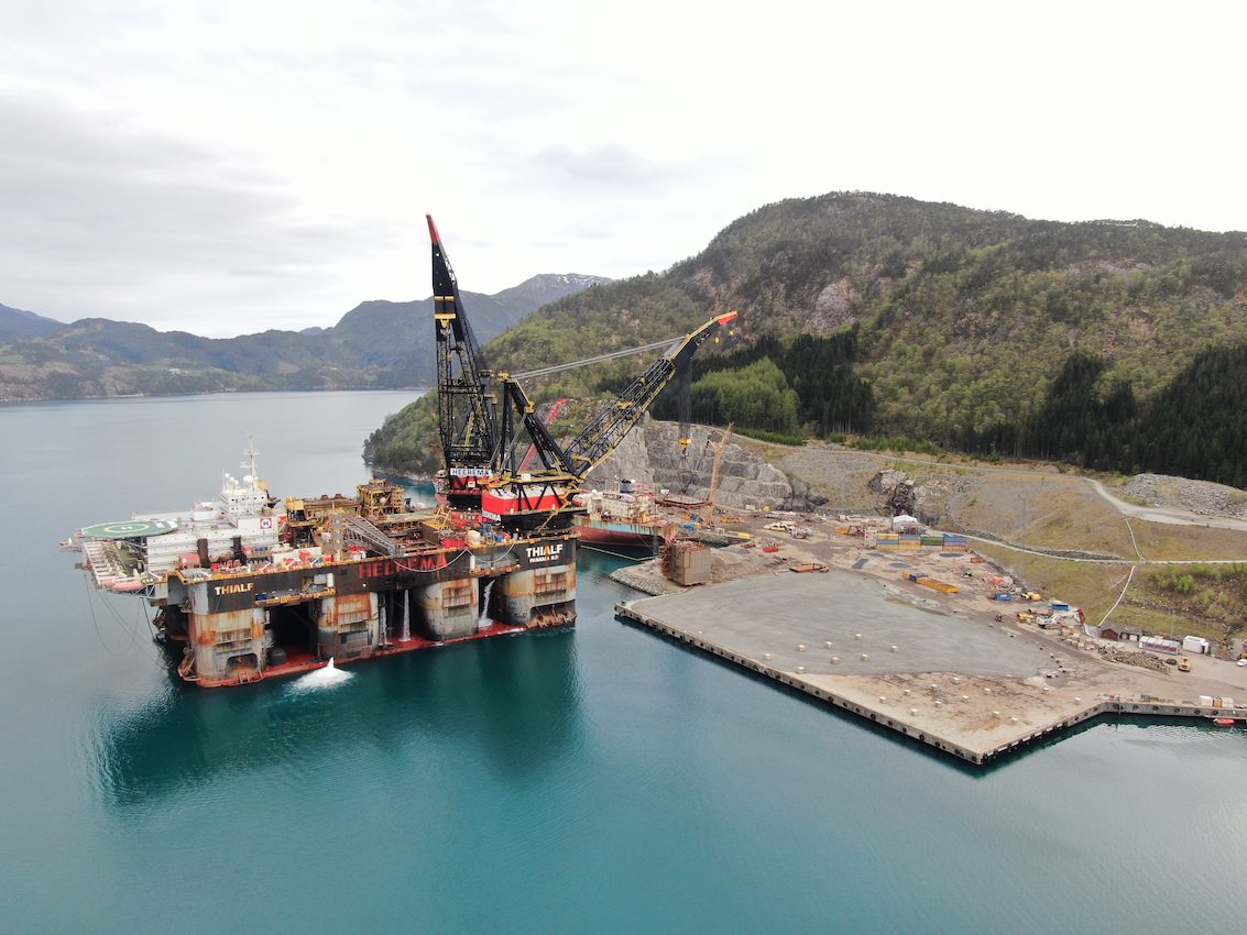 Området på AF Miljøbase Vats har en gunstig plassering for offshore vindkraft med nærhet til Utsira og Sørlige Nordsjø.
Foto: AF Gruppen
