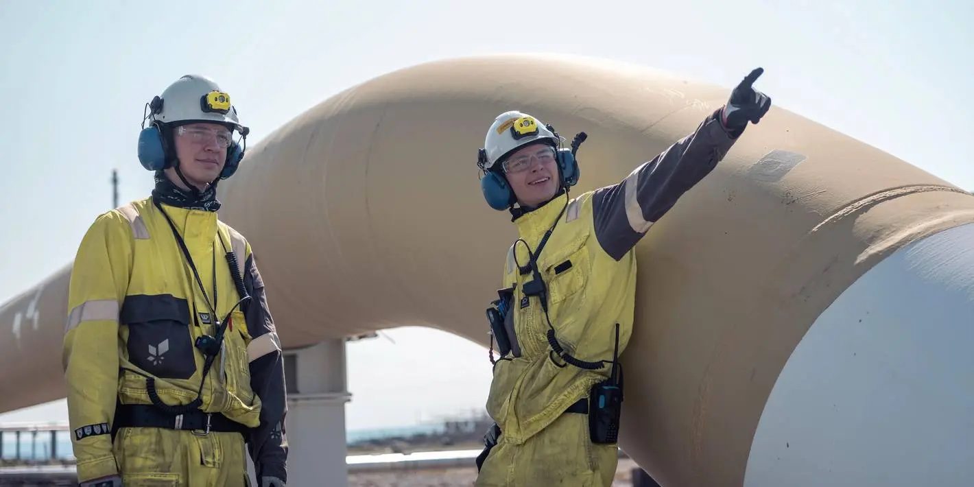 Rørledningen Europipe II ved Kårstø
(Foto: Ole Jørgen Bratland / Equinor)