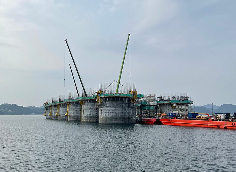 HAKI bidro som leverandør under støpingen av de flytende betongfundamentene på Hywind Tampen.
Foto: HAKI.no