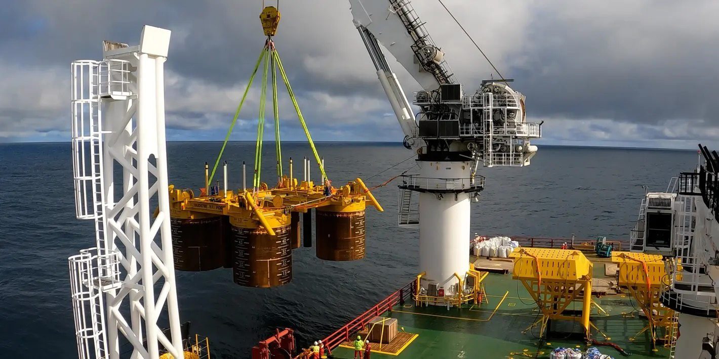 Installasjon av havbunnsramme på Halten Øst
Foto: Equinor