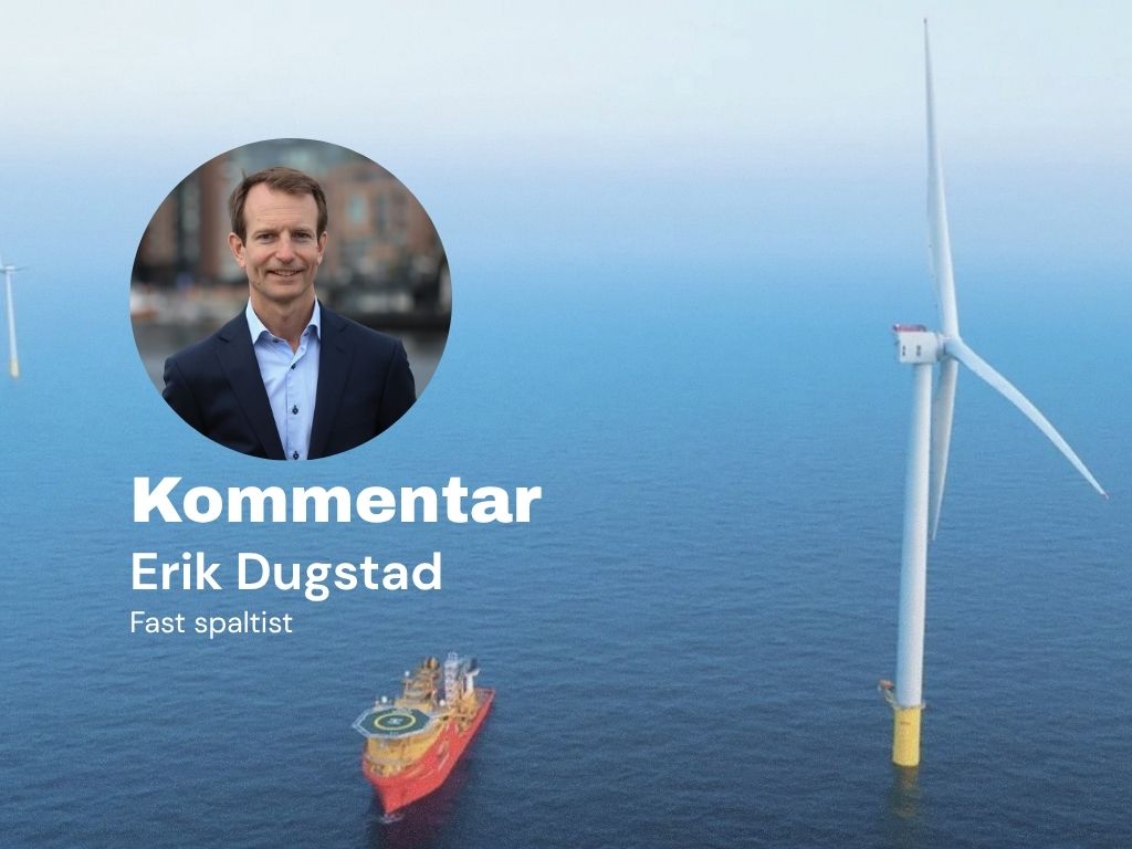 Erik Dugstad er Direktør for markedsanalyse og samfunnskontakt i Vårgrønn. Foto: Dogger Bank Wind Farm / Equinor. Portrett: Siw Pessar / Vårgrønn